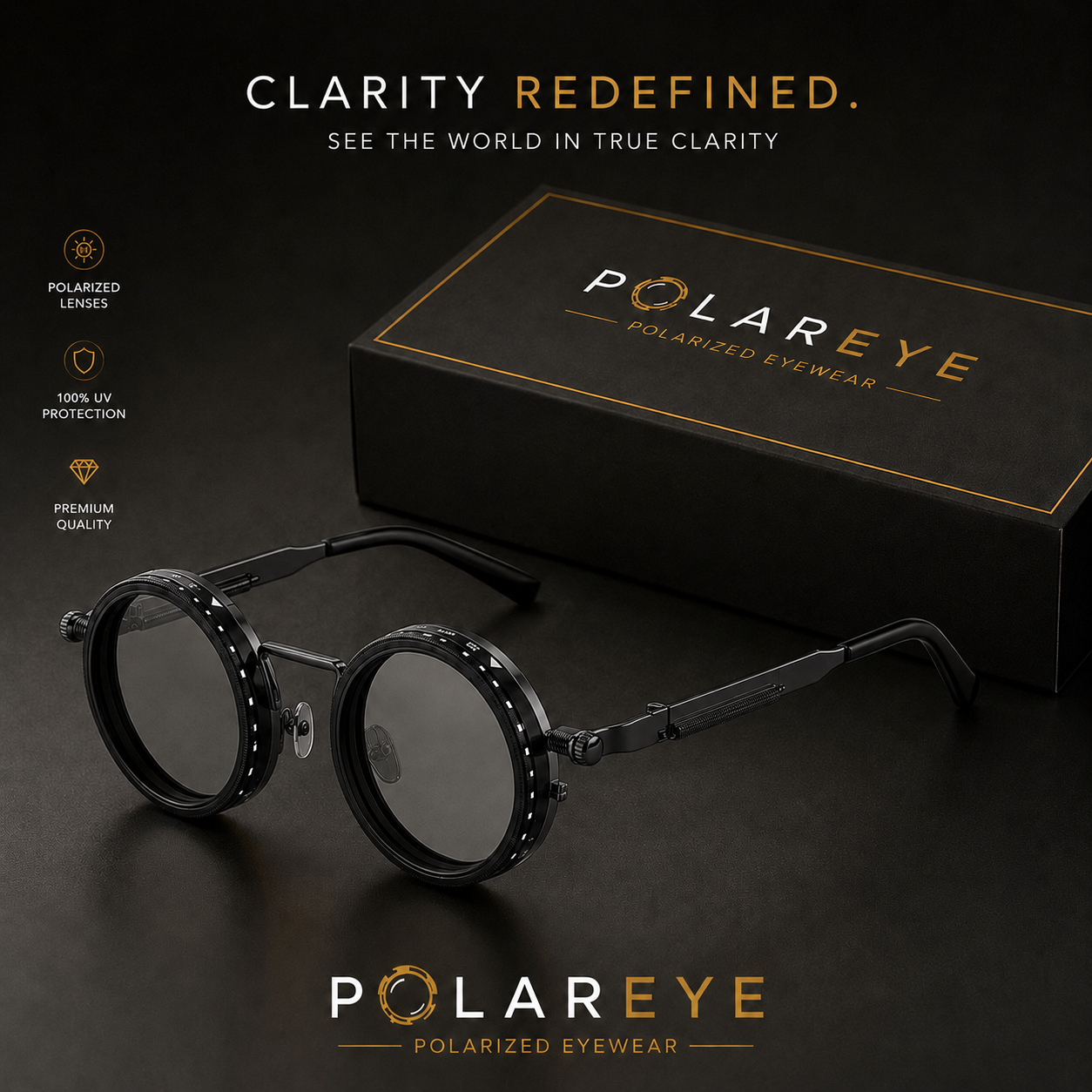 POLAREYE Tint Sunglasses Black Frame